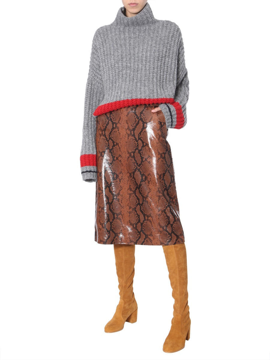 Dsquared Women Python Print Skirt - 2