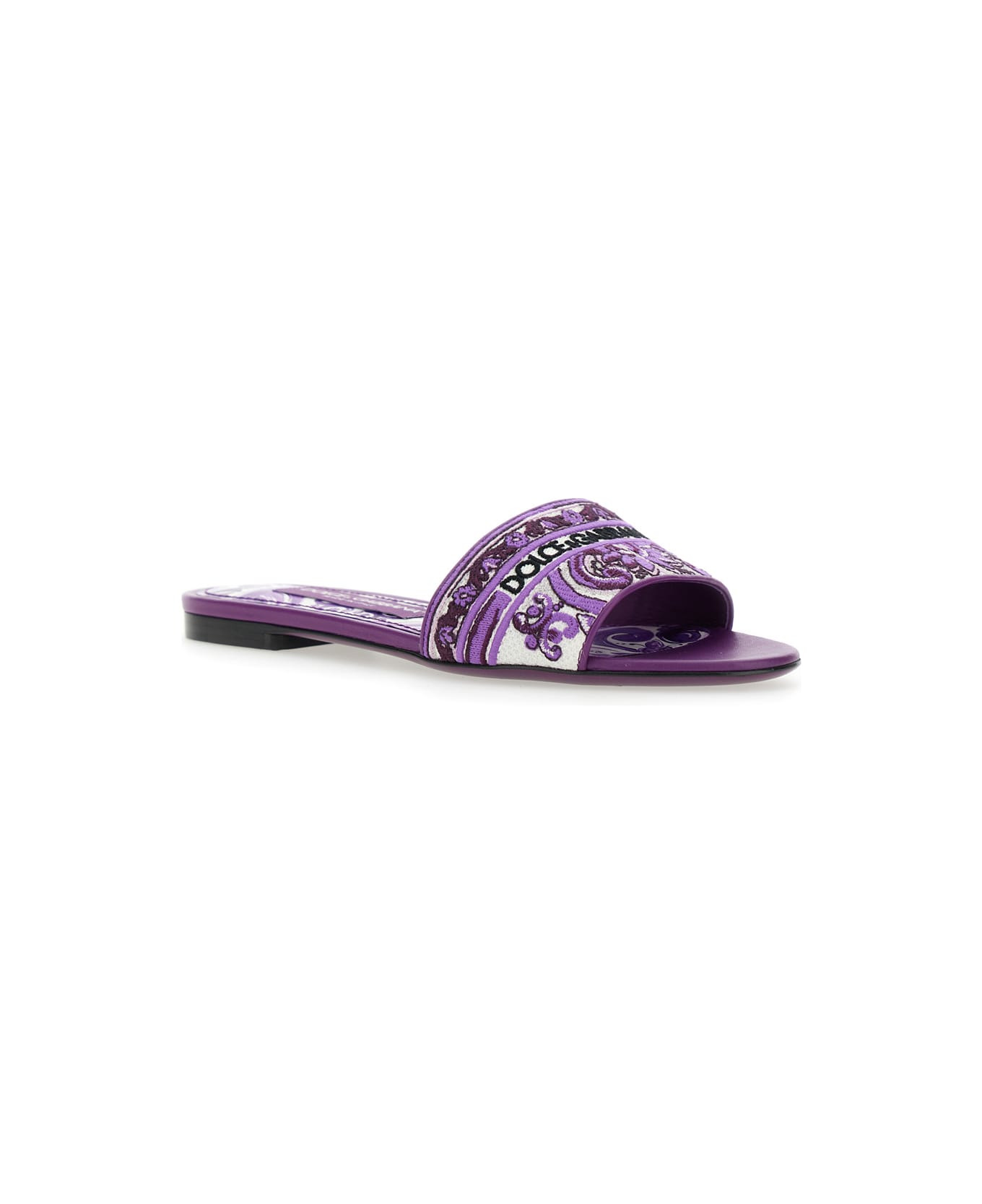 'maiolica' Embroidery Slides - 2