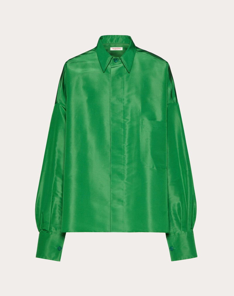 SILK FAILLE SHIRT JACKET 1