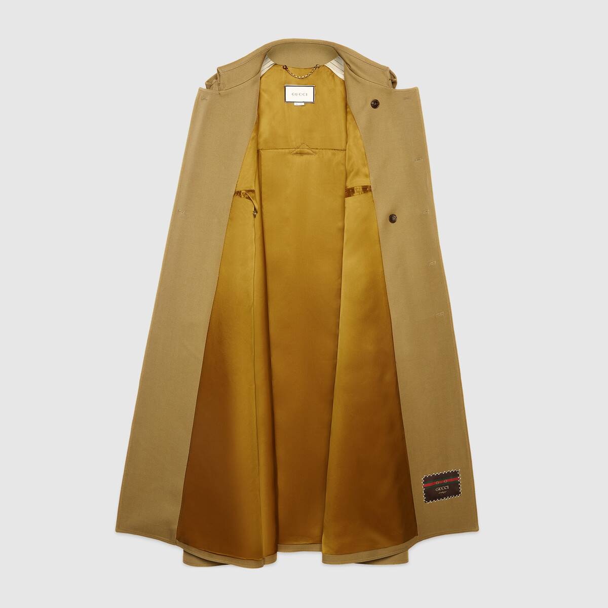 Wool trench coat with Gucci Boutique - 5