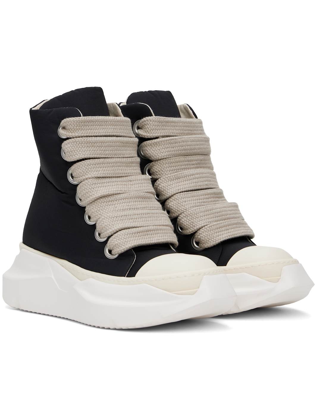 Black Porterville Jumbo Laced Abstract Sneakers - 4