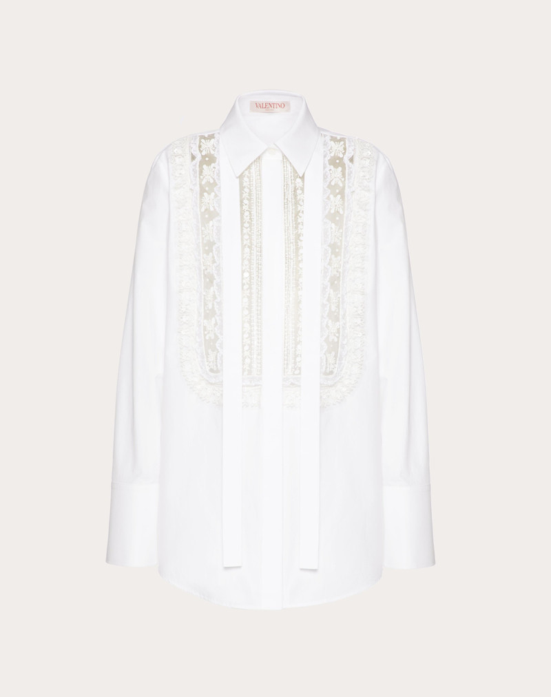 EMBROIDERED COTTON POPELINE SHIRT 1