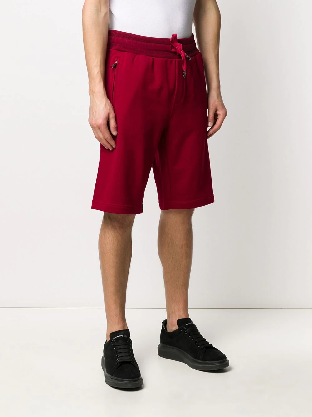 logo patch track shorts - 3