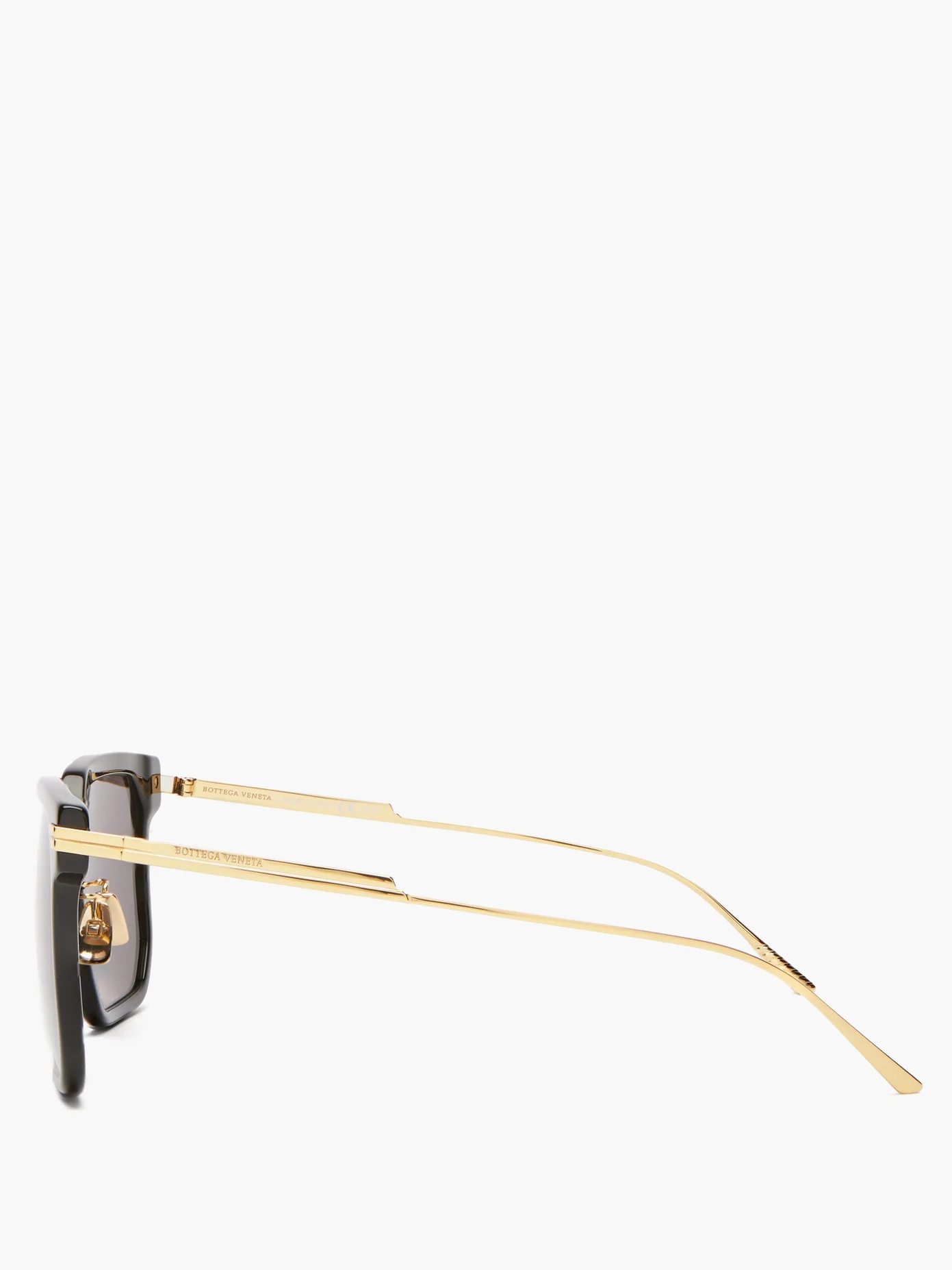 Square acetate and metal sunglasses - 3