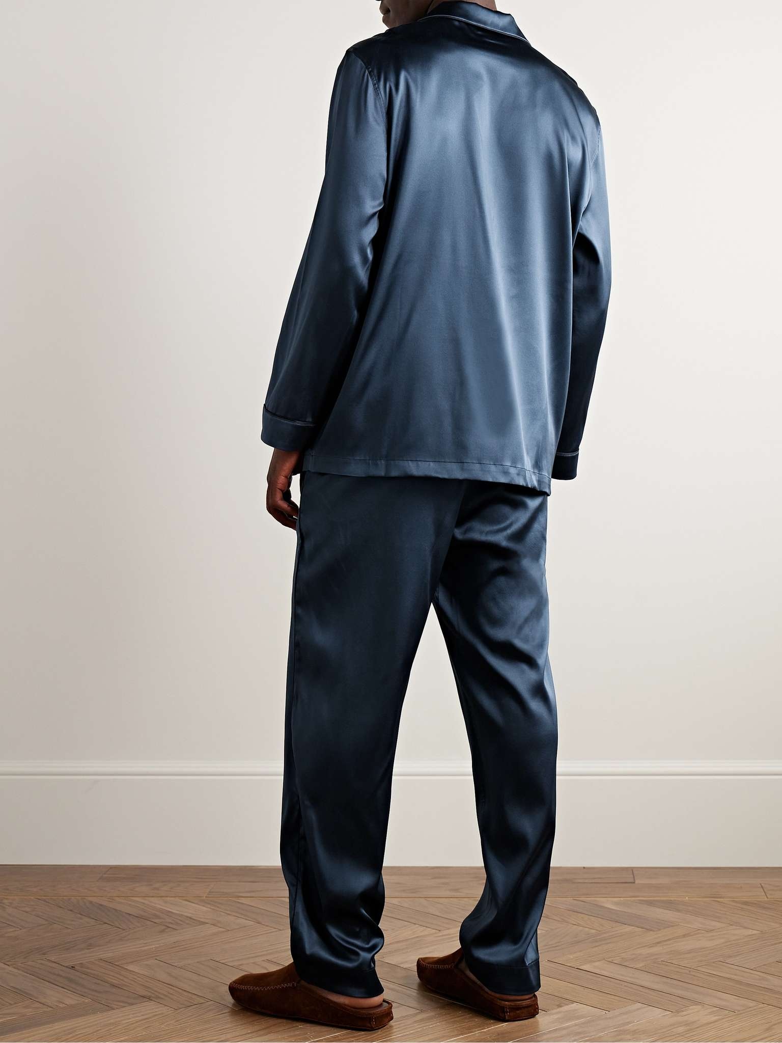 Silk-Blend Satin Pyjama Set - 3