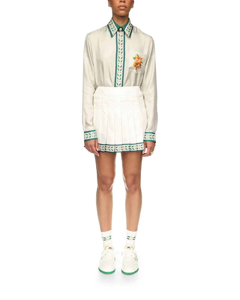 CASABLANCA Laurel Silk Tennis Mini Skirt | Casablanca Paris outlook