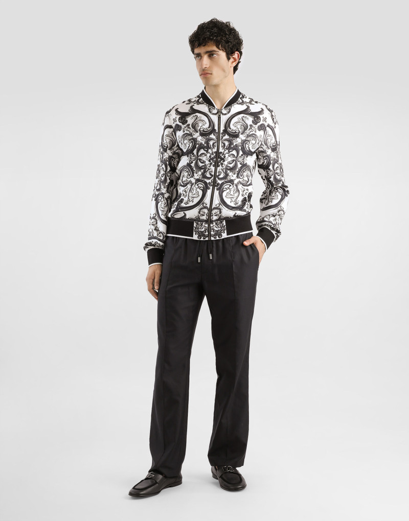 Dolce & Gabbana Majolica-print twill jacket outlook