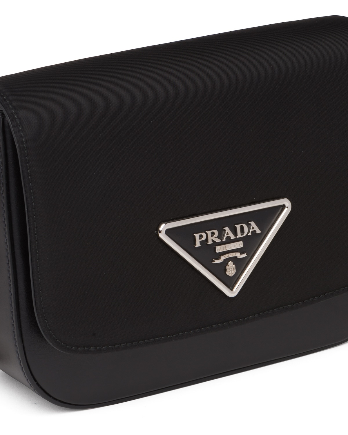 Nylon and leather Prada Identity shoulder bag - 6