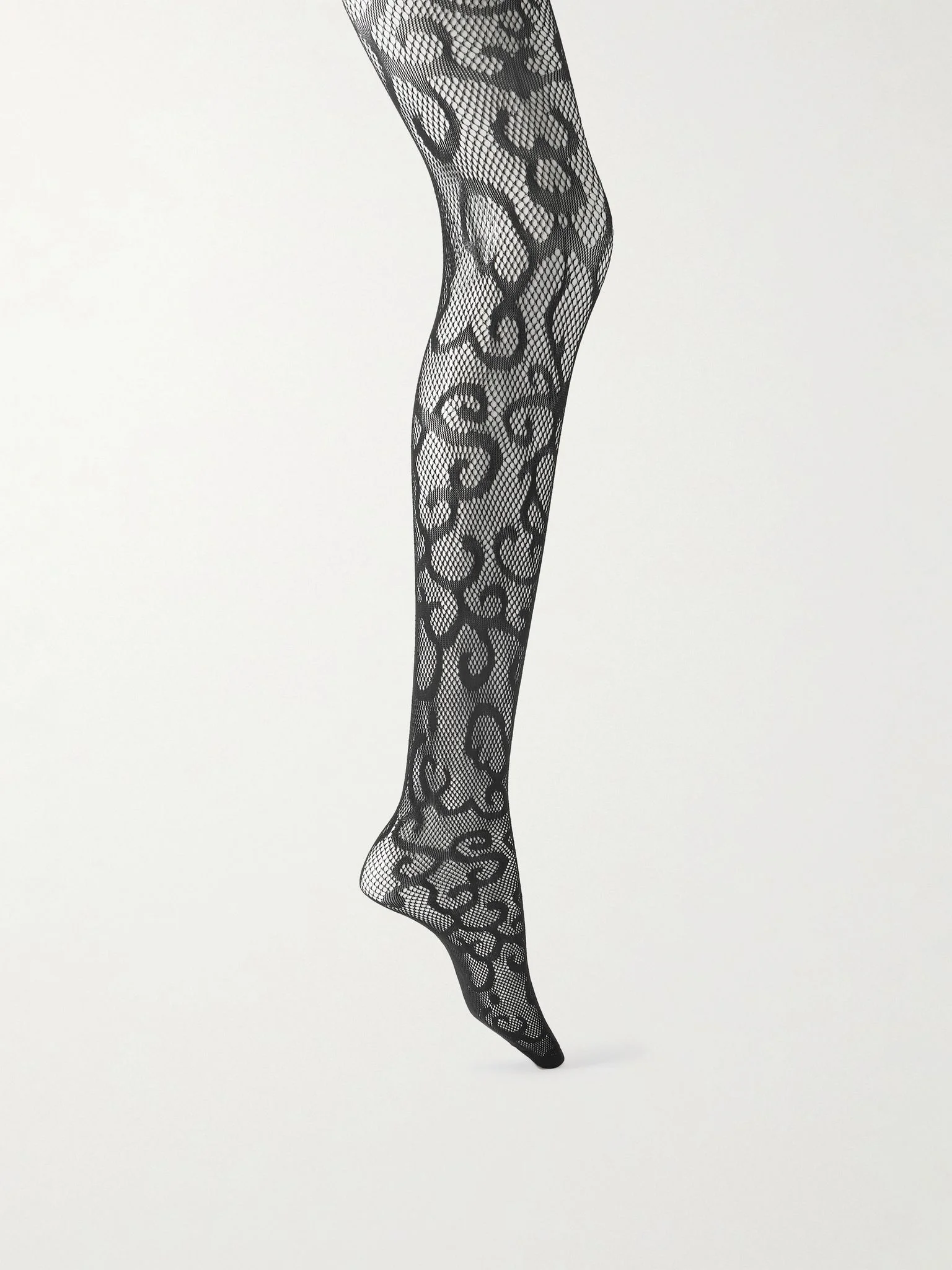 Tyla stretch-lace tights Black - 1