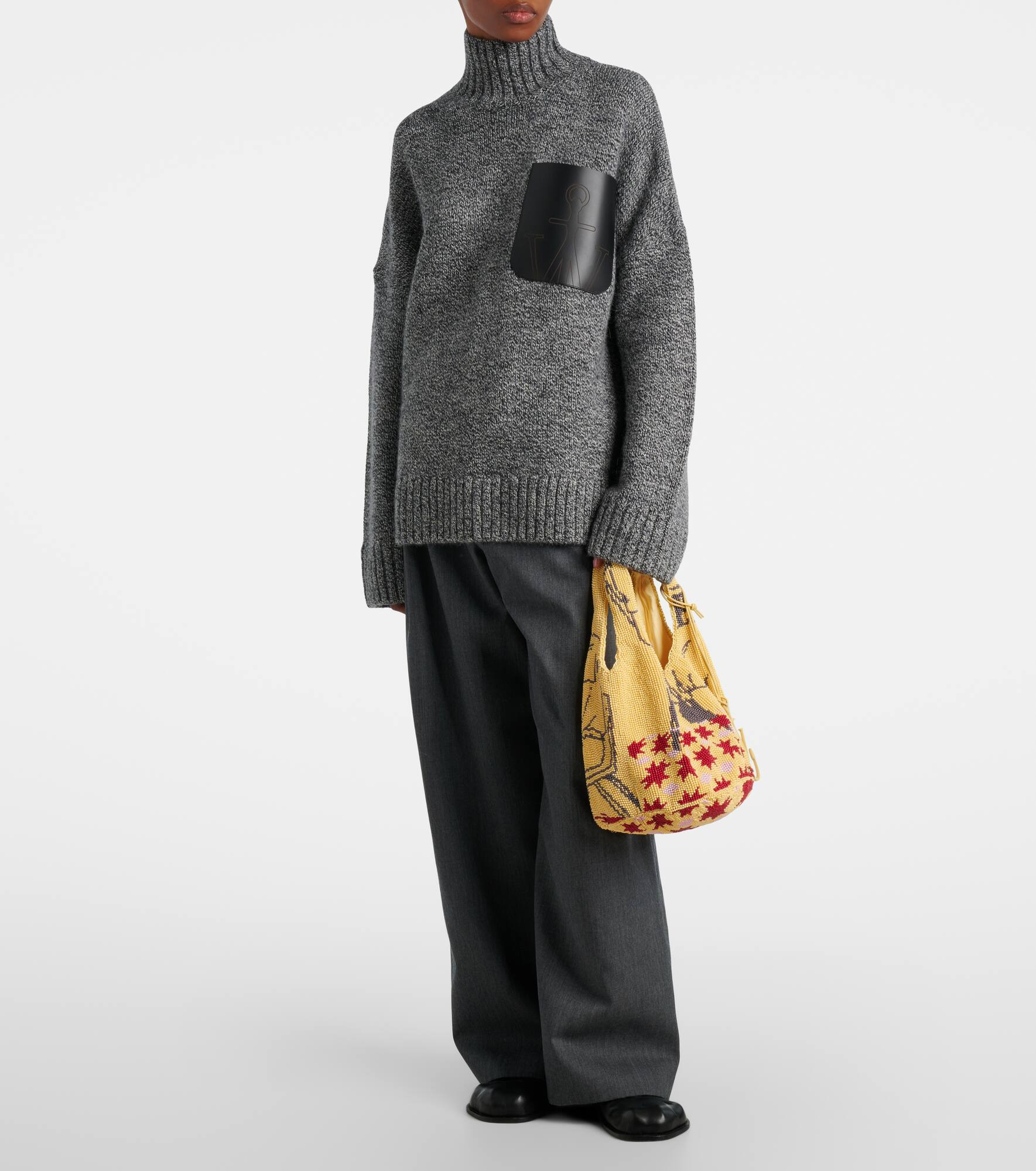 Wool and alpaca-blend turtleneck sweater - 2