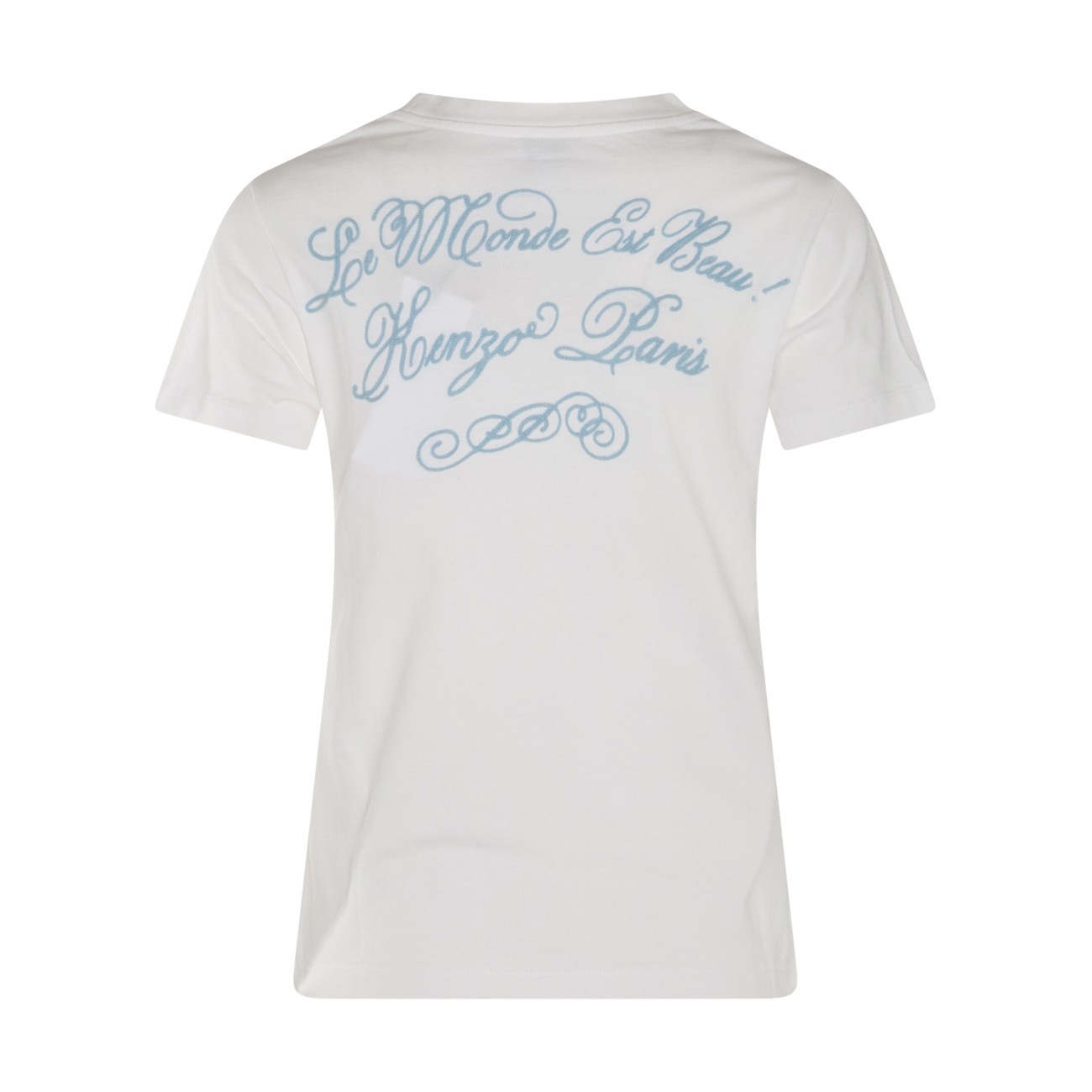 white multicolour cotton t-shirt - 2