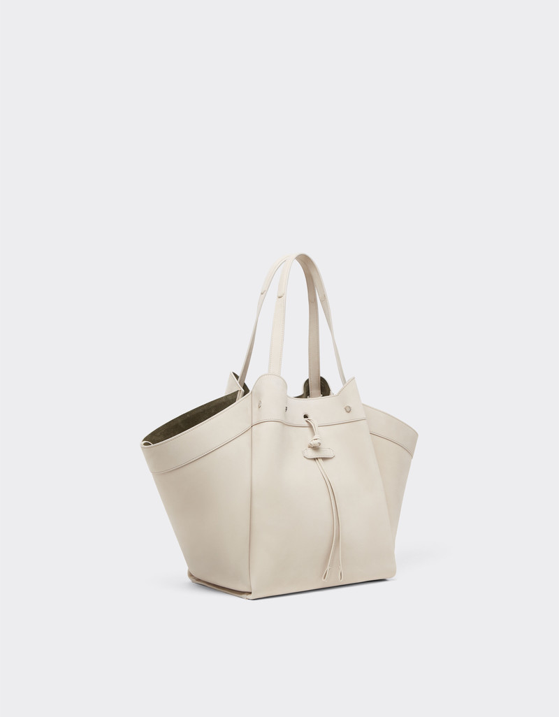 Large tote bag in nubuck leather 4