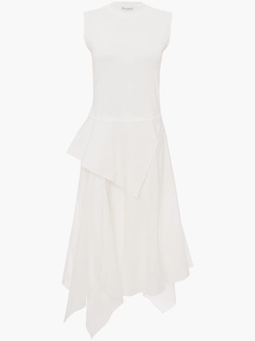 SLEEVELESS FOLDOVER SHIRT DRESS - 1