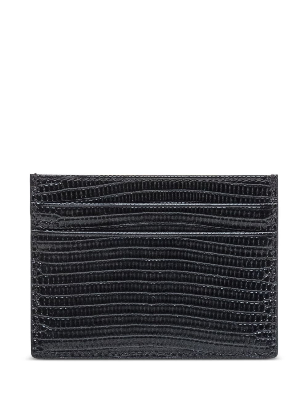 logo-plaque leather cardholder - 2