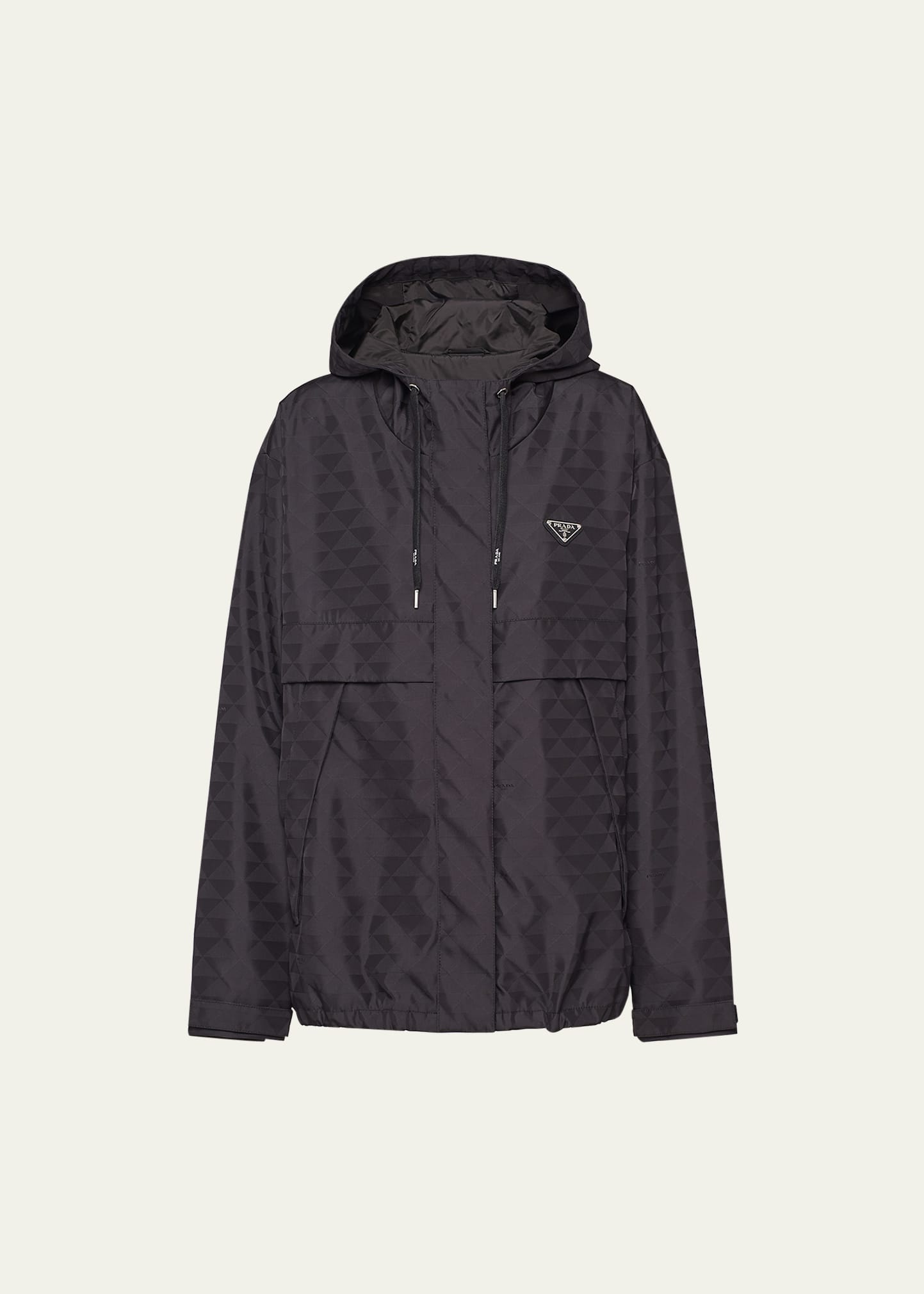 Printed Nylon Zip-Front Jacket - 1