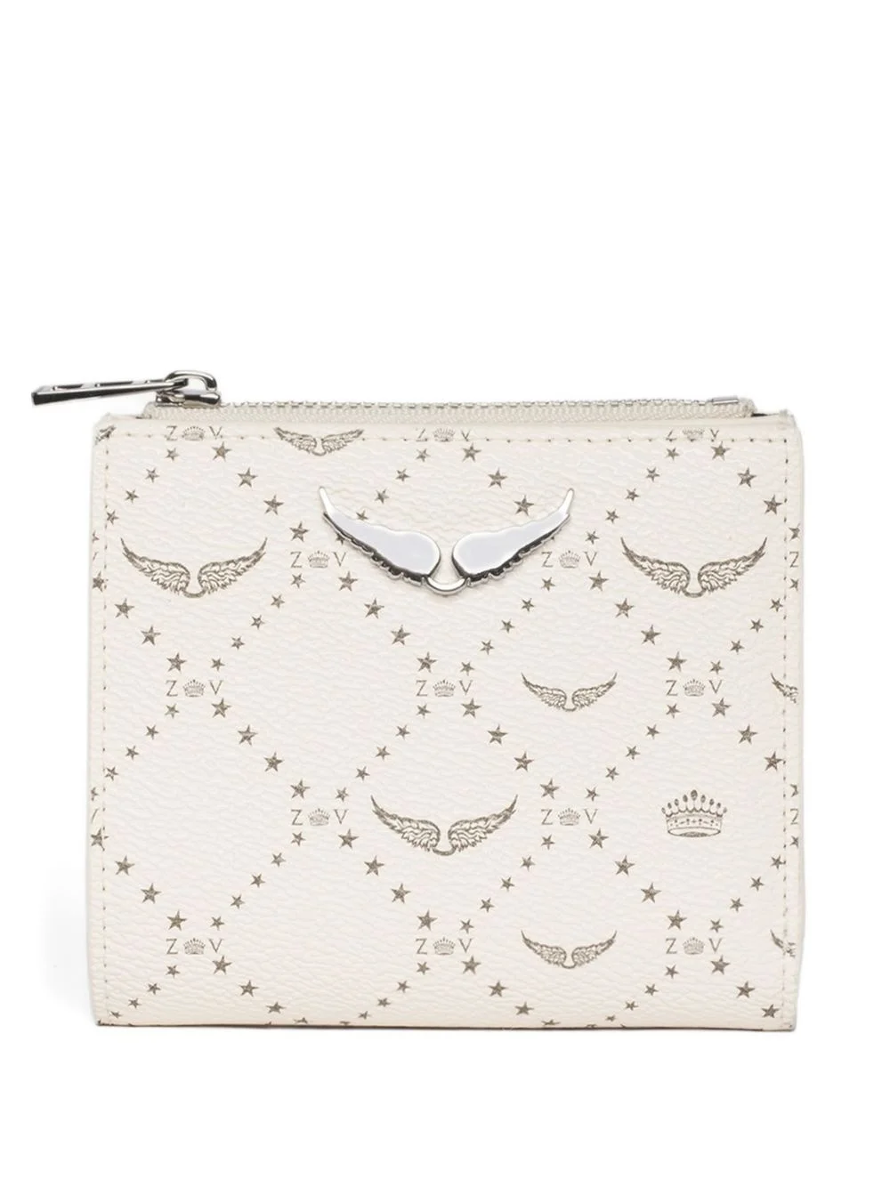 monogram-print wallet - 1