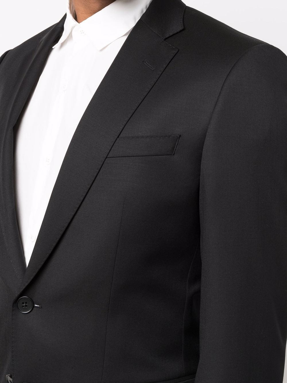 single-breasted virgin wool blazer - 5
