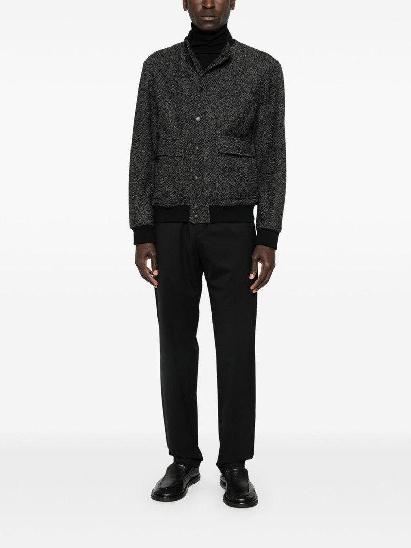 Canali herringbone-pattern pocket jacket outlook