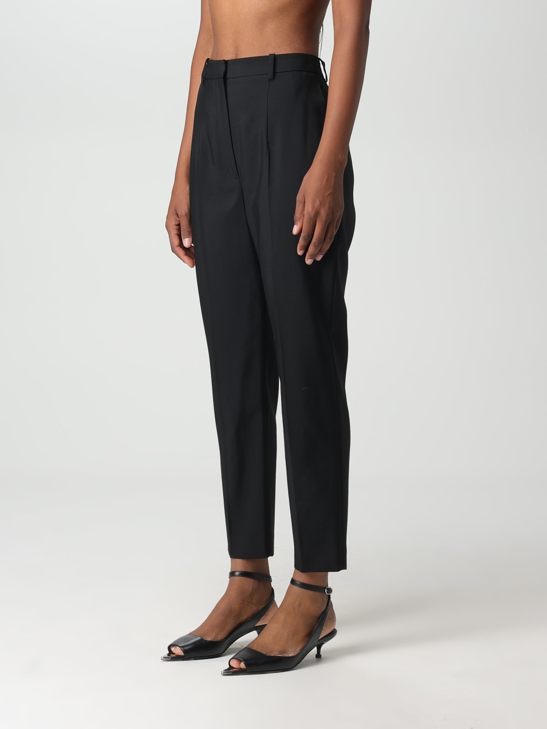 Alexander McQueen pants in wool and cupro - 4