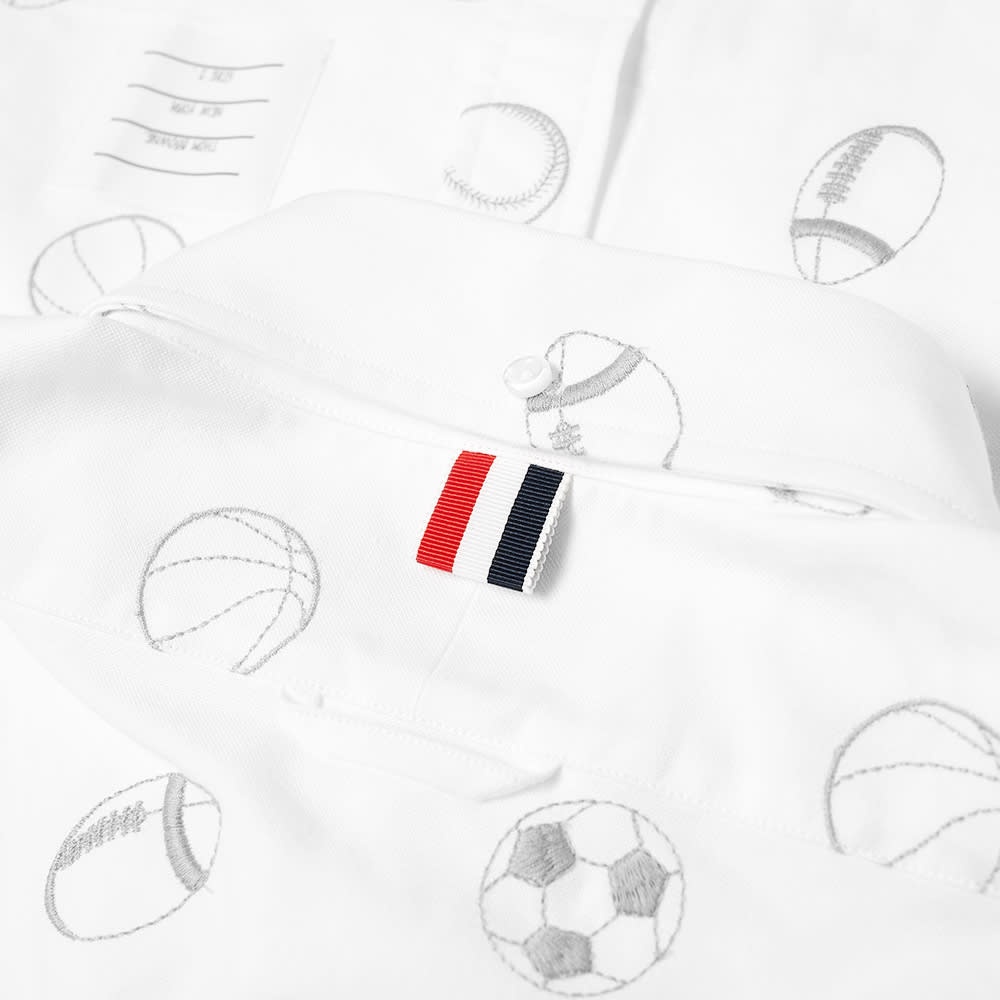 Thom Browne Ball Icon Embroidery Button Down Shirt - 2