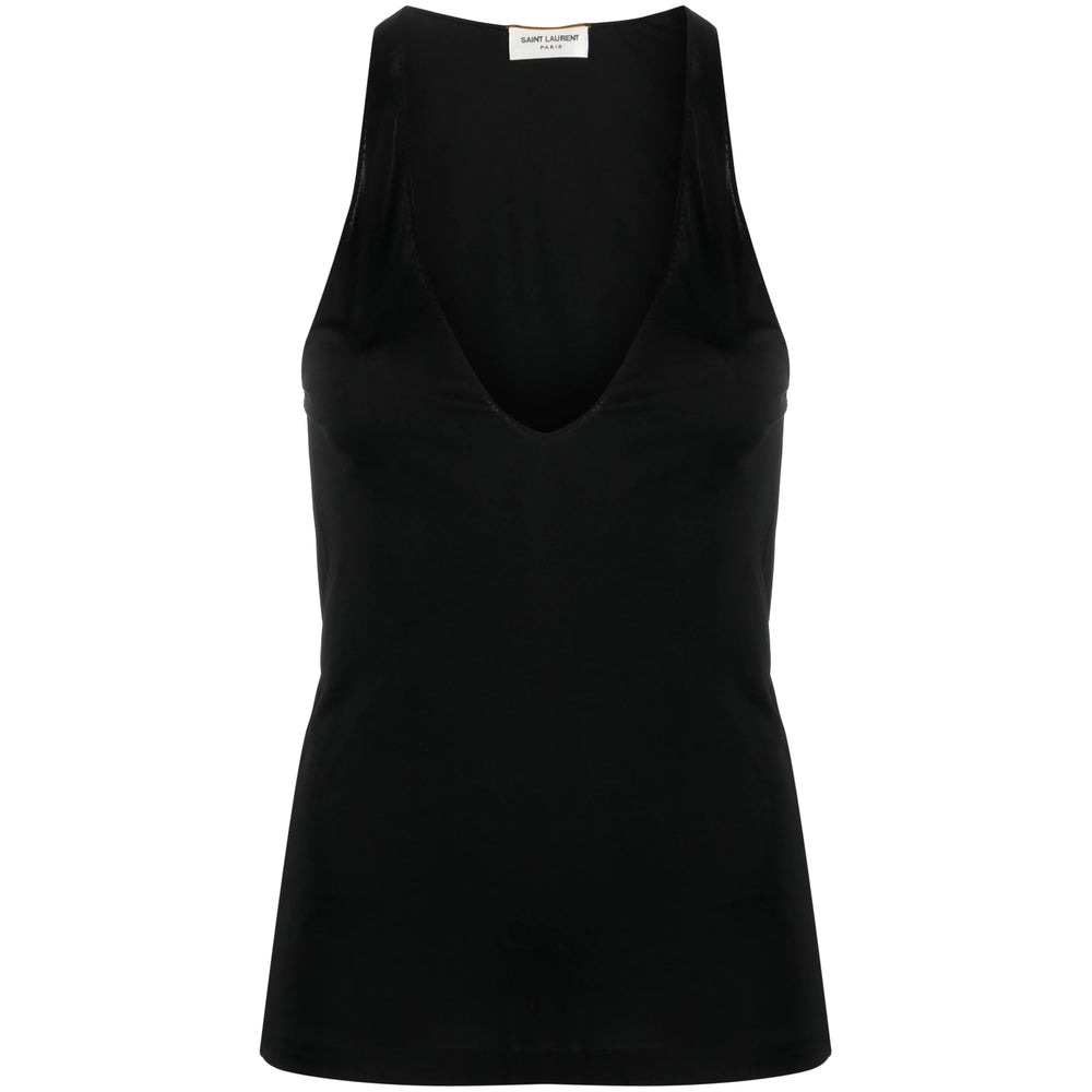 Saint Laurent Black Tops - Vests & Tank Tops Women - 1