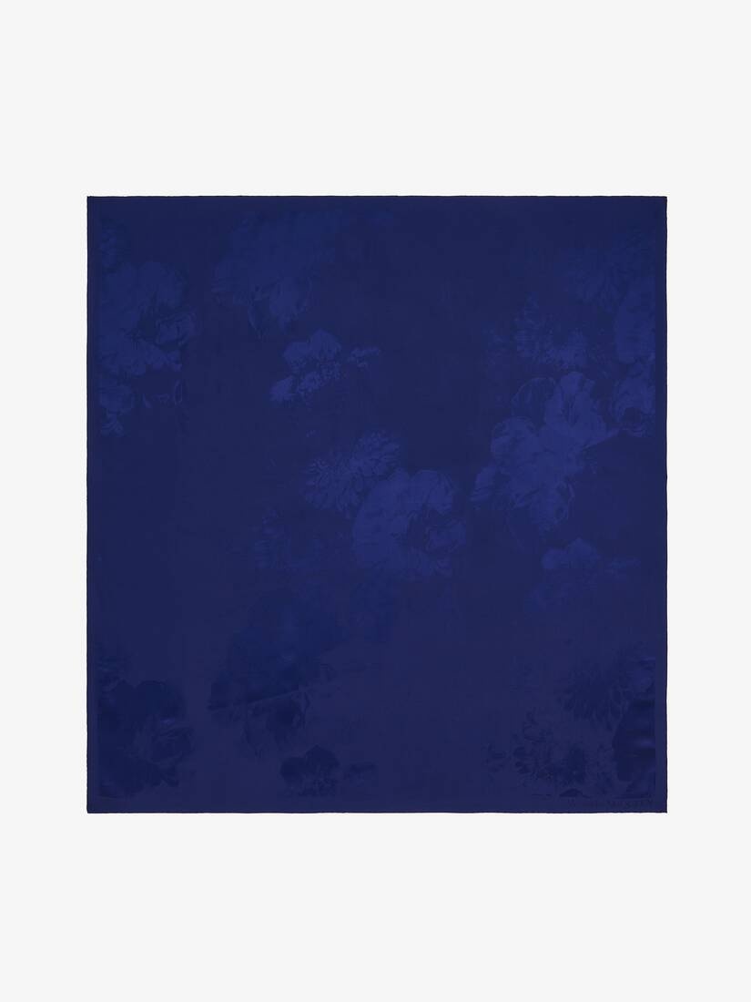 Women's Chiaroscuro Shawl in Electric Navy - 1