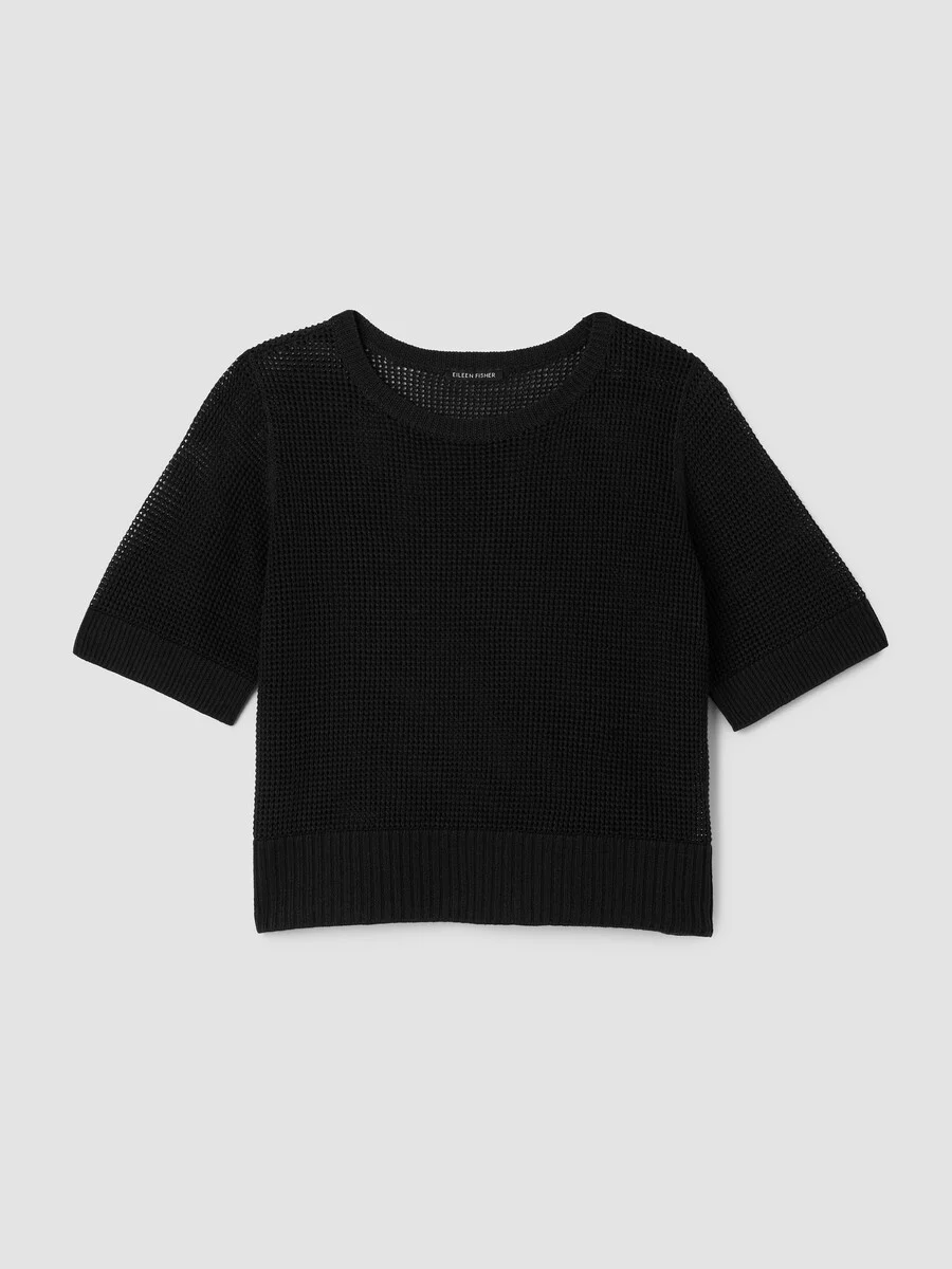 Organic Linen Cotton Round Neck Top - 1