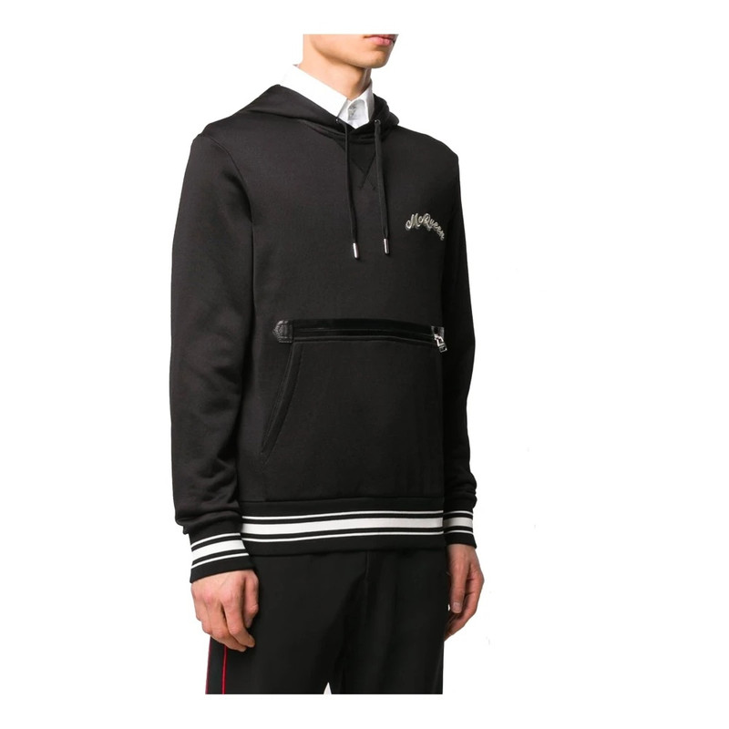 Alexander McQueen LOGO HOODED SWEATSHIRT WITH RIBBED TRIM outlook