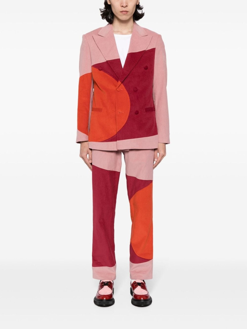 KidSuper colour-block corduroy trousers outlook