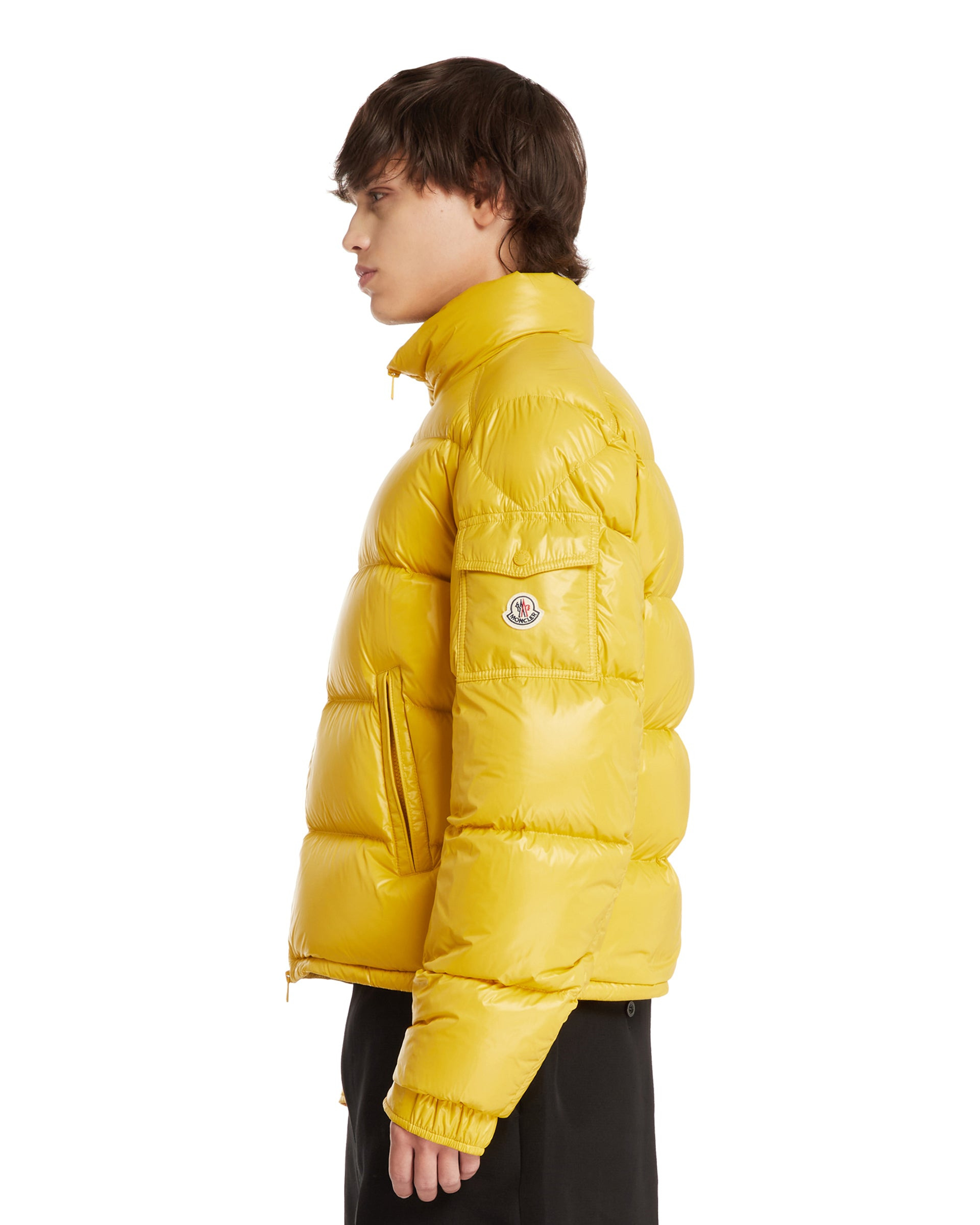 Yellow Levitha Short Down Jacket with Hood - 5