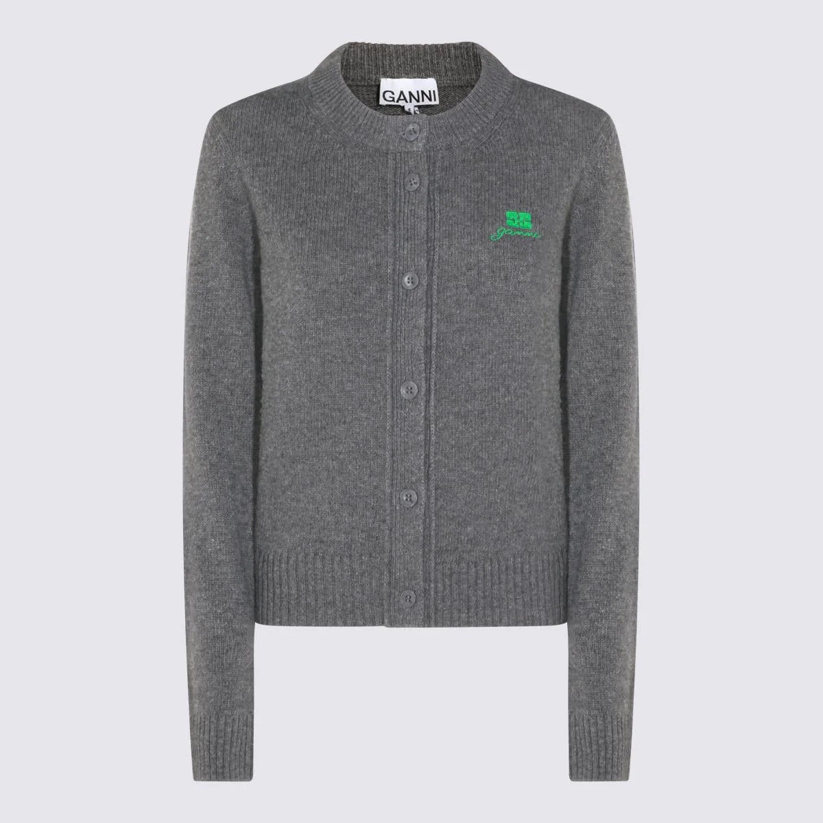 Ganni Grey Wool Knitwear - 1