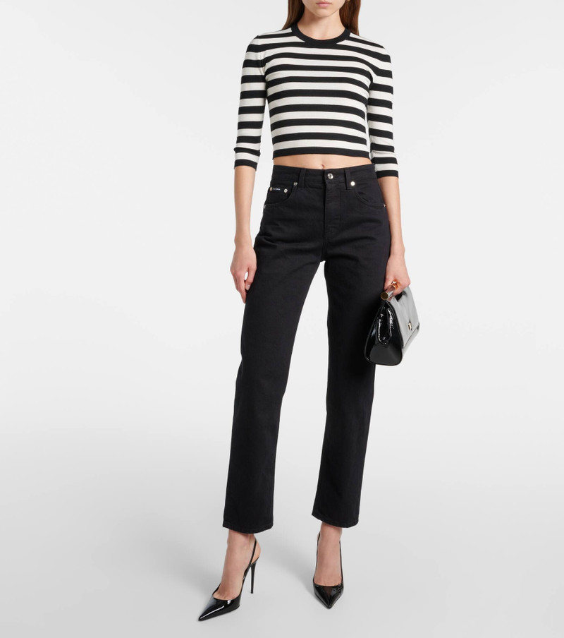 High-rise slim jeans 7