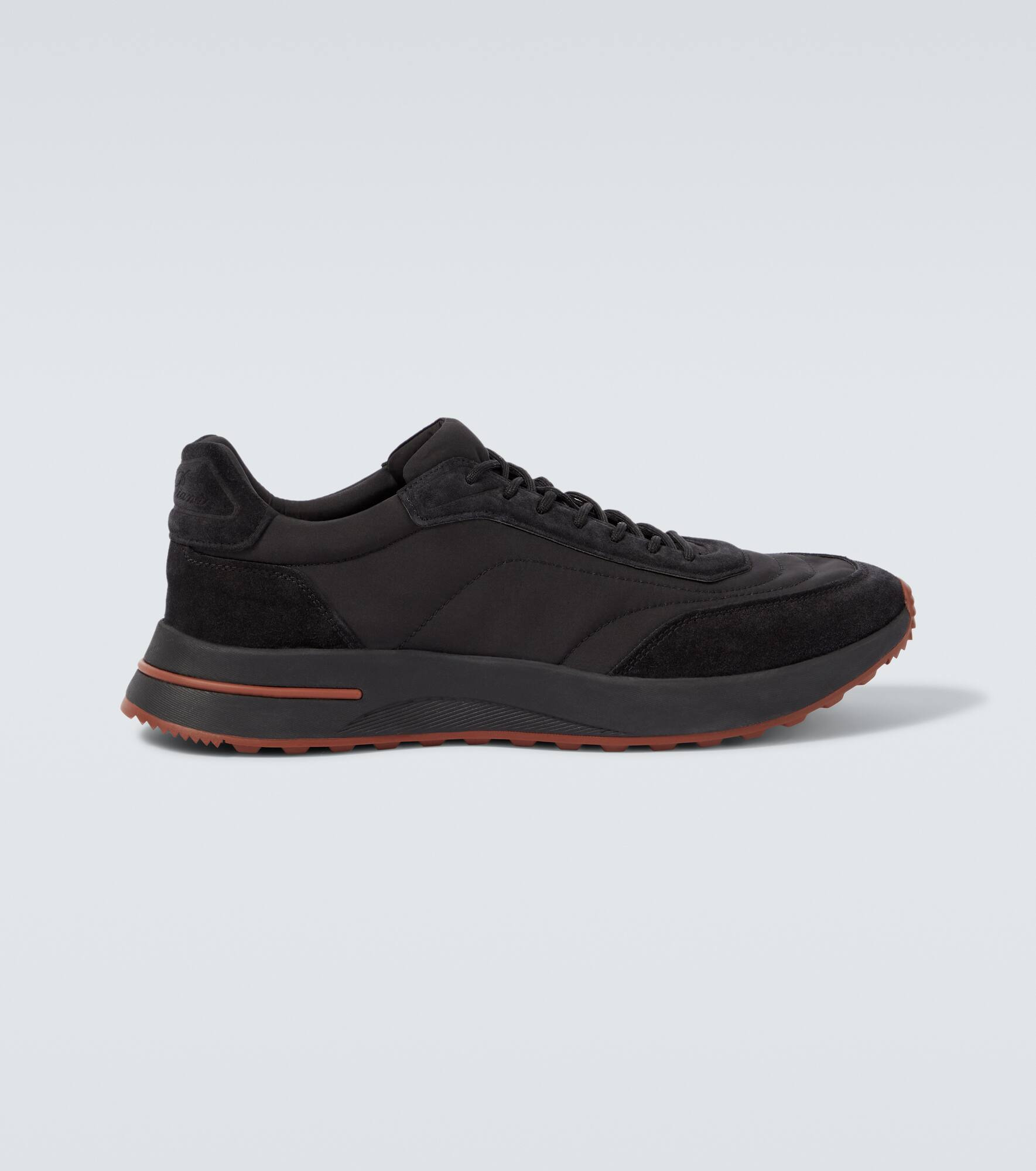 Week End Walk suede-trimmed sneakers - 1