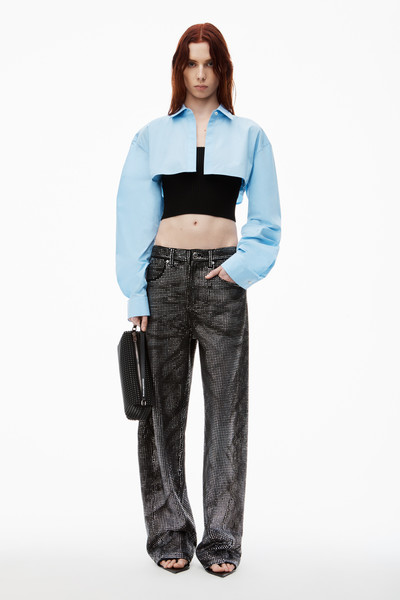 Alexander Wang Pre-Styled Cropped Cami & Button Up Twinset outlook