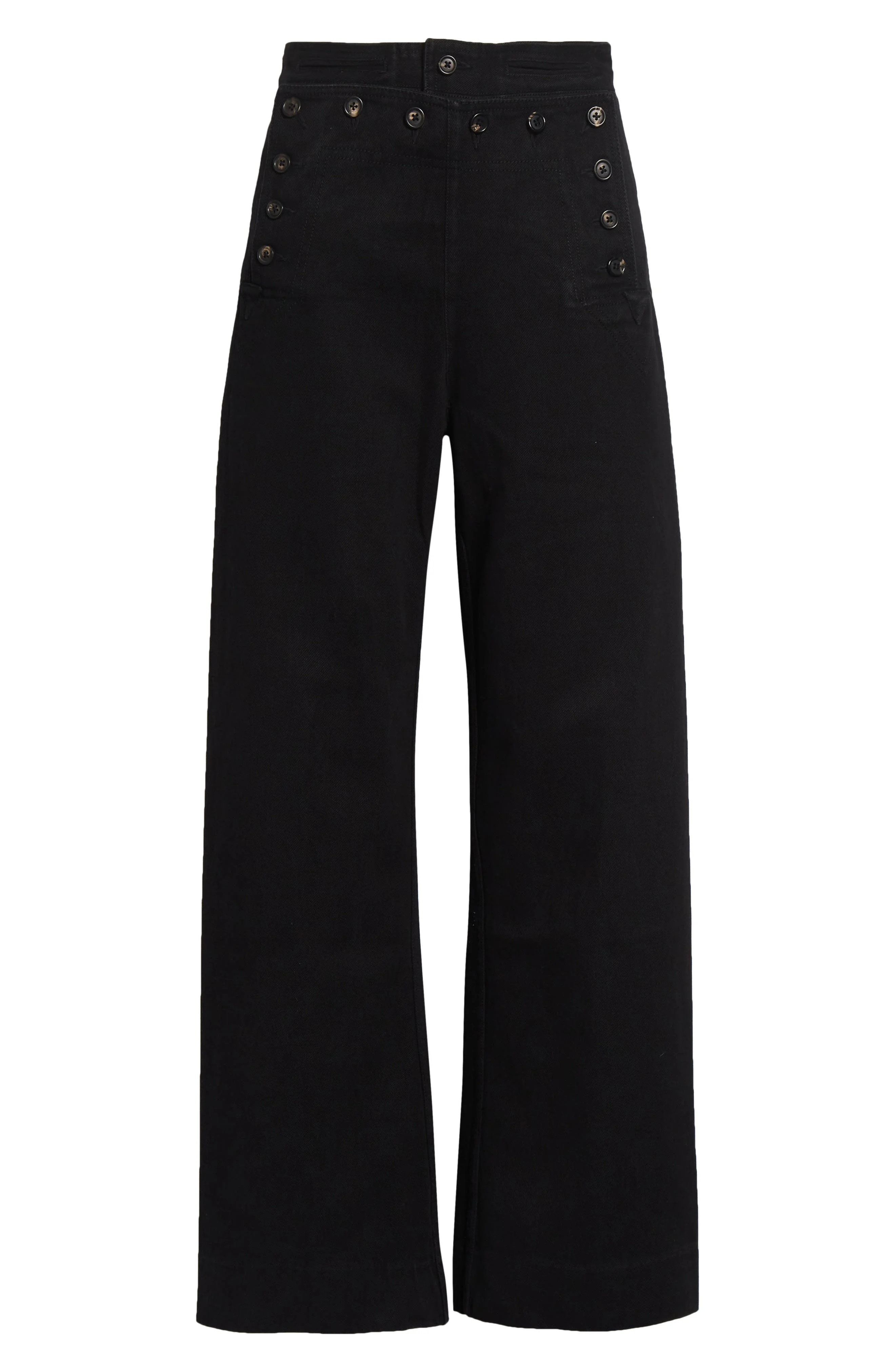 Bode Denim Sailor Trousers in Black at Nordstrom - 1