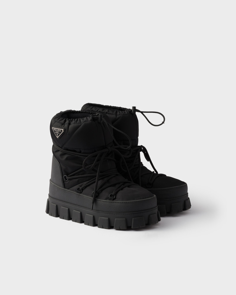 Re-Nylon gabardine après ski booties 1