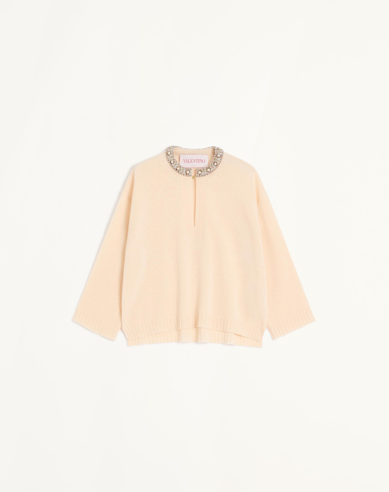 EMBROIDERED WOOL SWEATER - 1