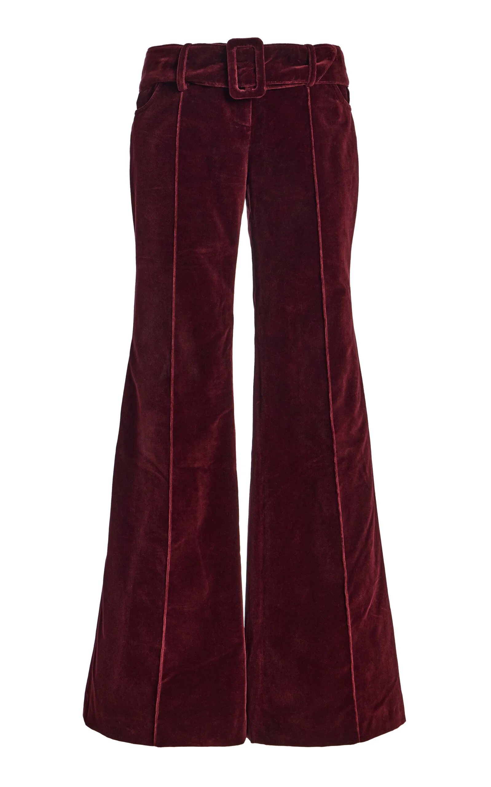 Clover Cotton Flared-Leg Pants - 1