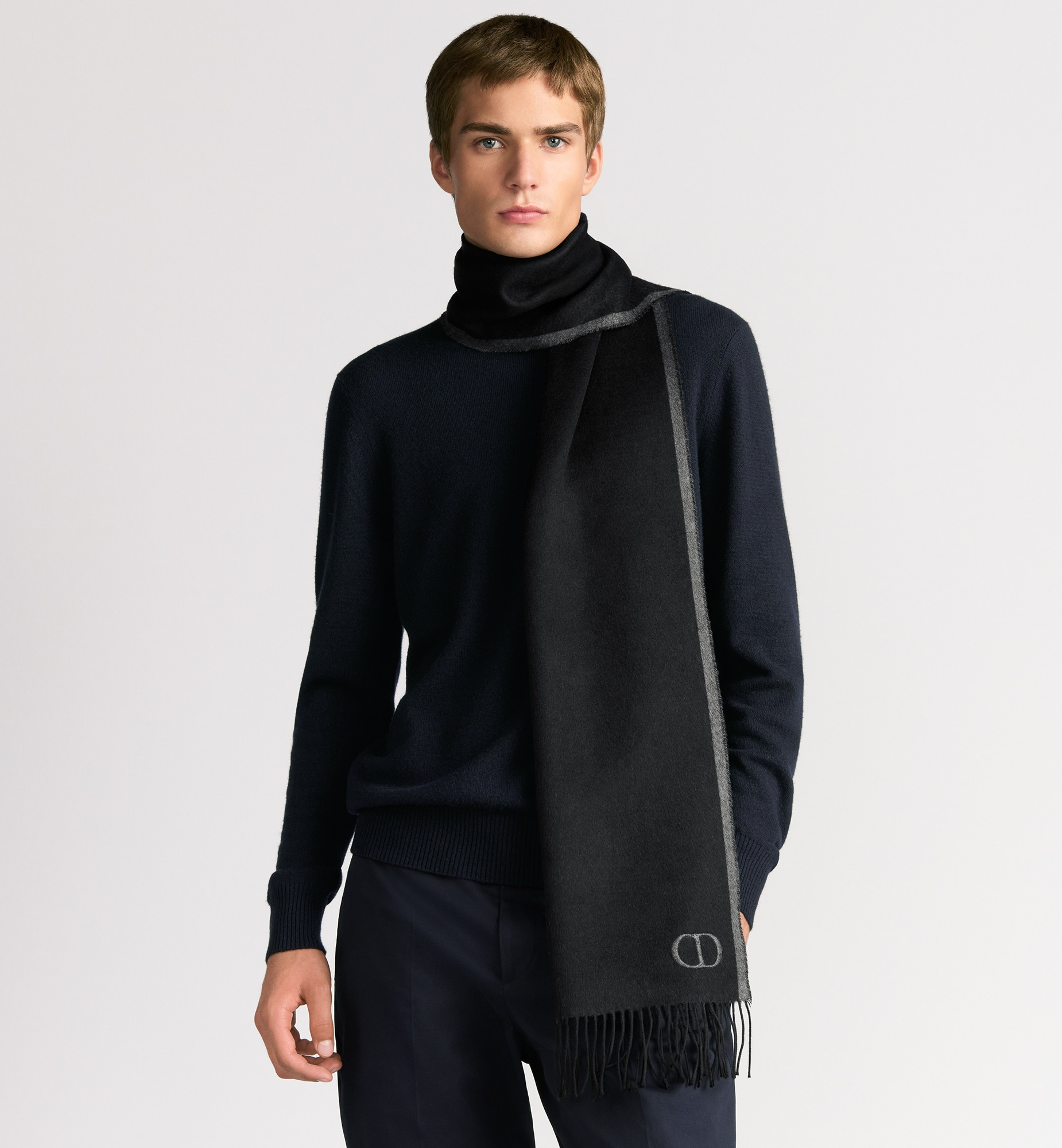 Double-Sided CD Icon Scarf - 2
