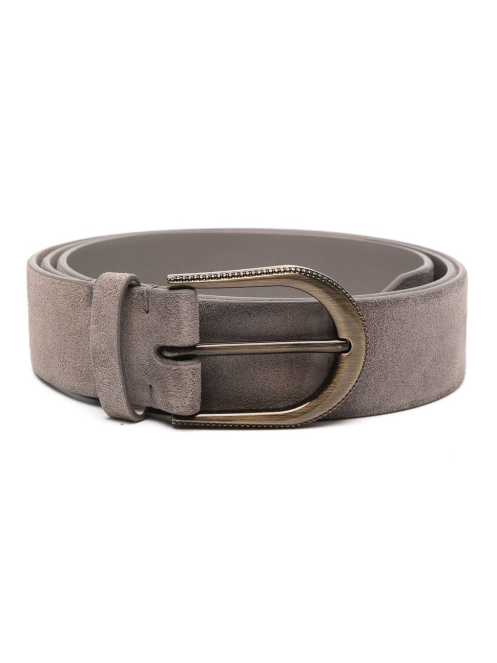 suede buckle belt - 1