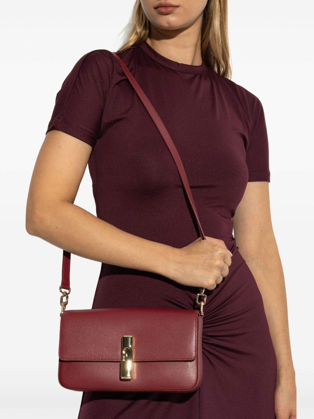 leather flap-closure shoulder bag - 2