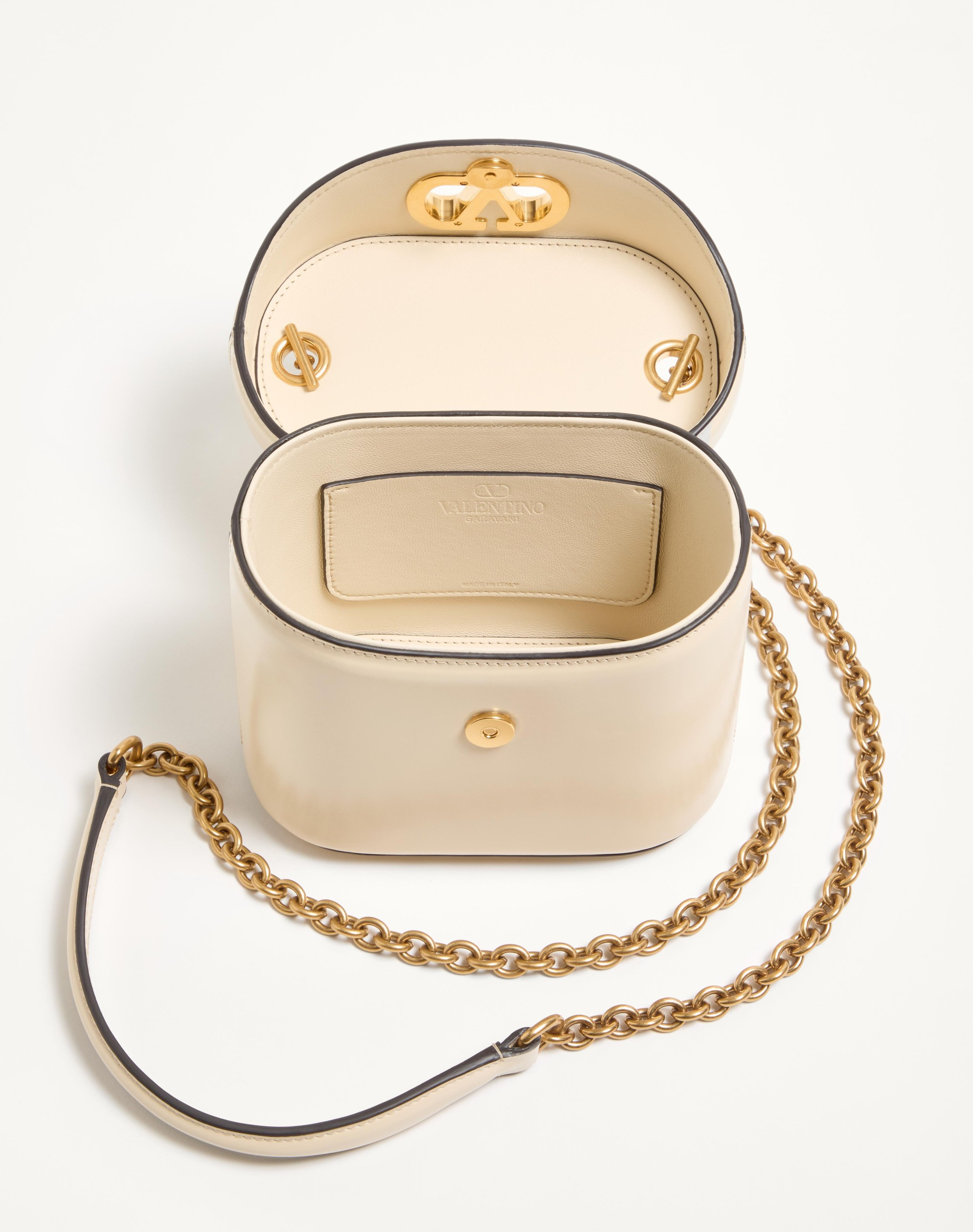 VALENTINO GARAVANI VAIN VANITY BAG IN SHINY CALFSKIN - 6