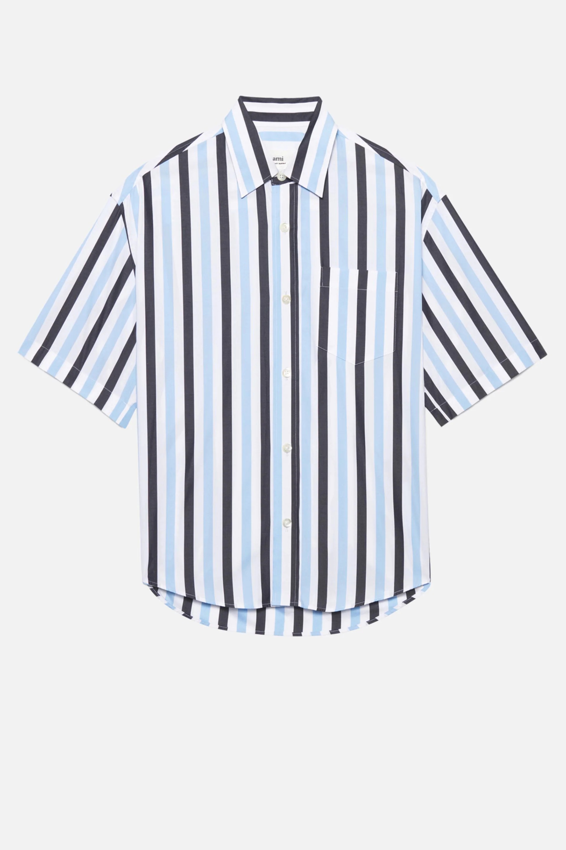 Striped Short-Sleeved Shirt - 7