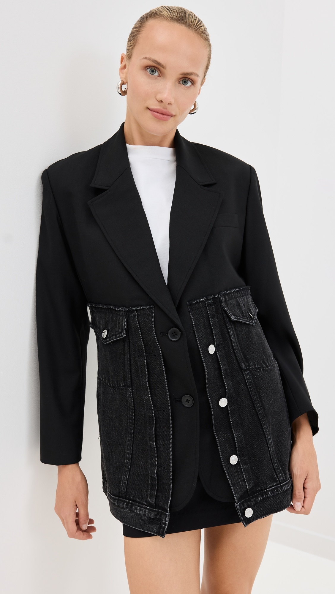 3.1 Phillip Lim Oversized Double buy Breasted Zip Blazer