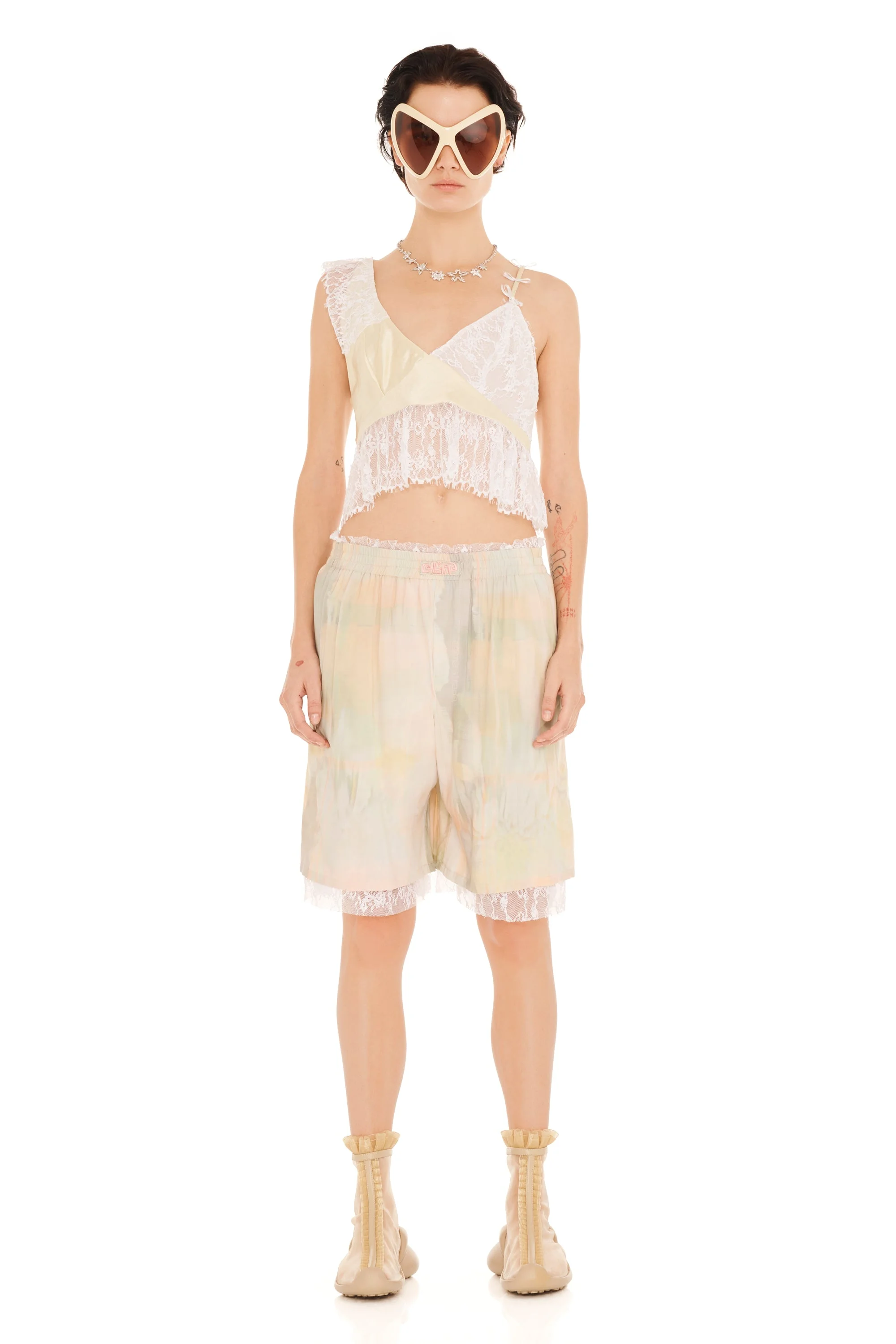 GUA SHA PLAID ODEON SHORT - 1