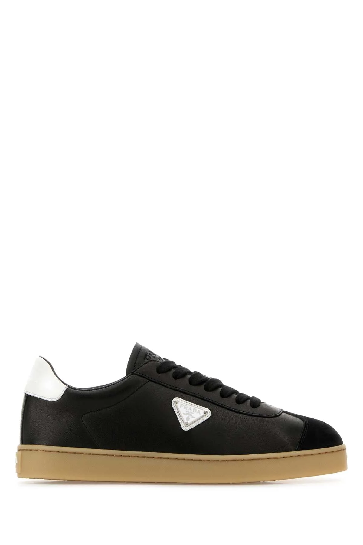 Prada Men Black Nappa Leather Sneakers - 1