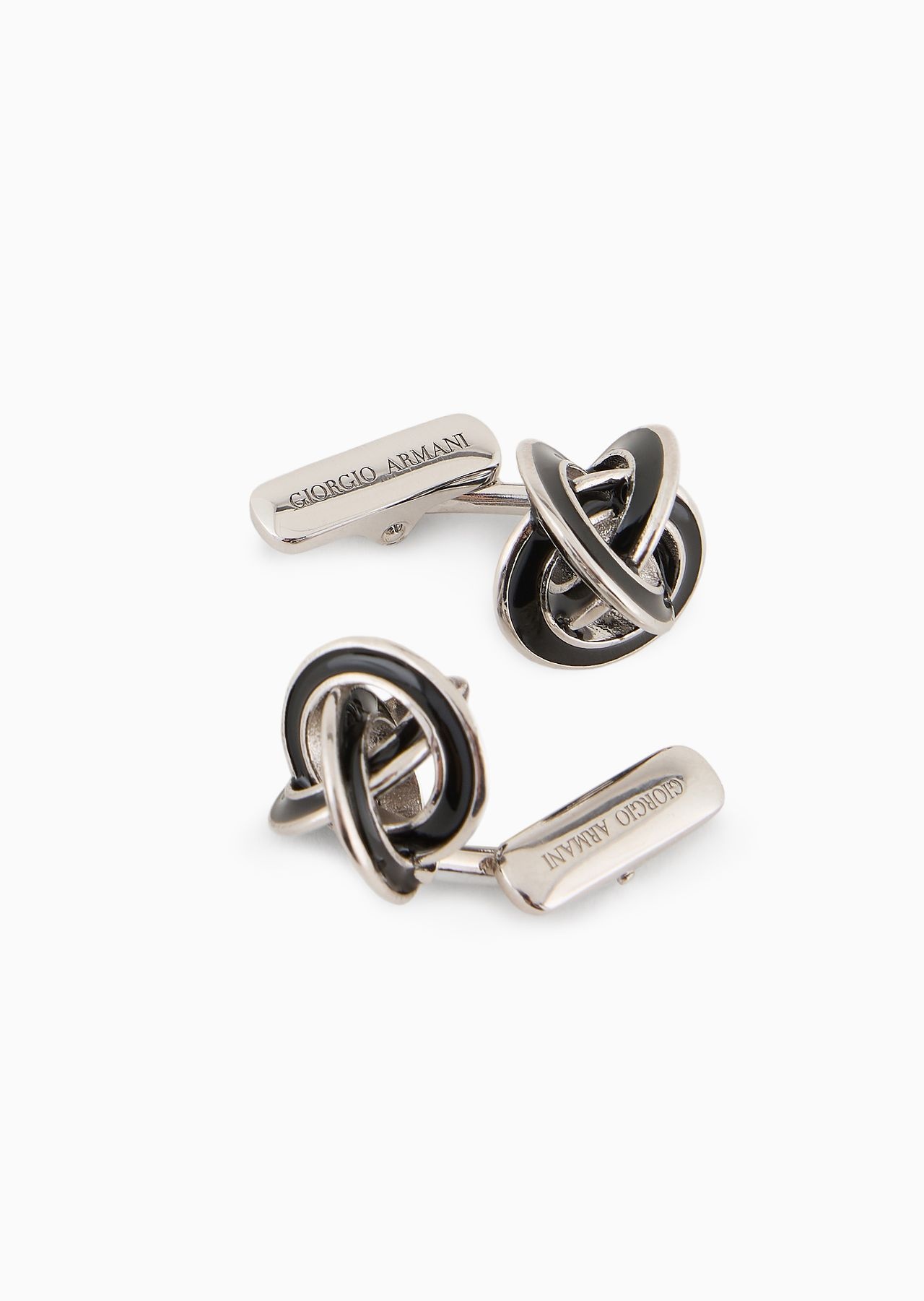 Sterling silver knot-shaped cufflinks - 2