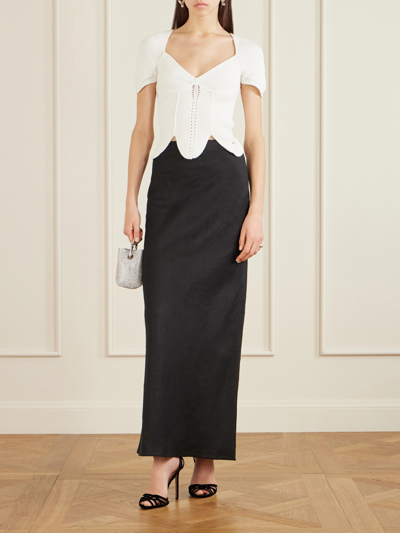 Cult Gaia Eliza Crocheted Cotton Top outlook