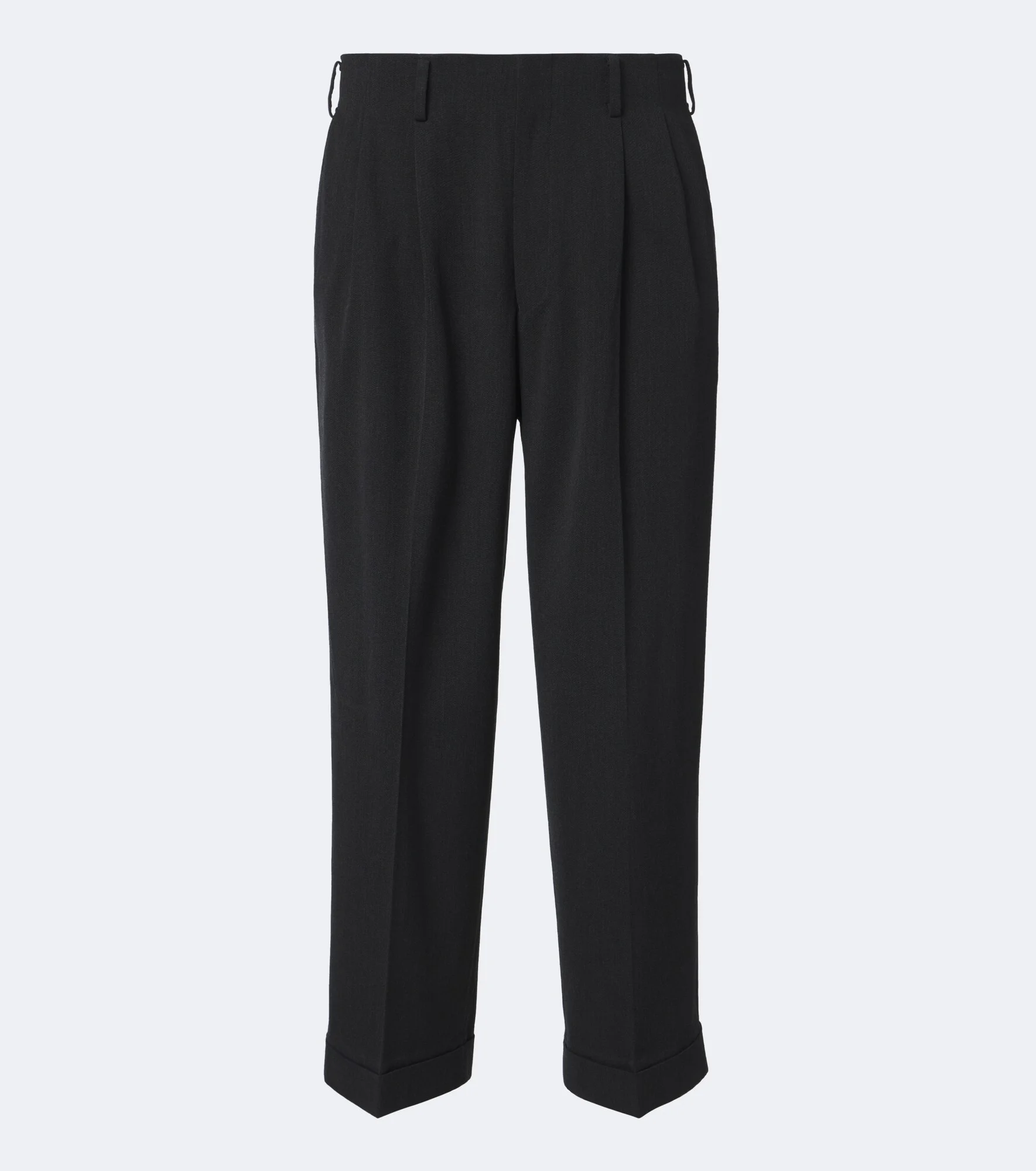 Wool straight pants - 1