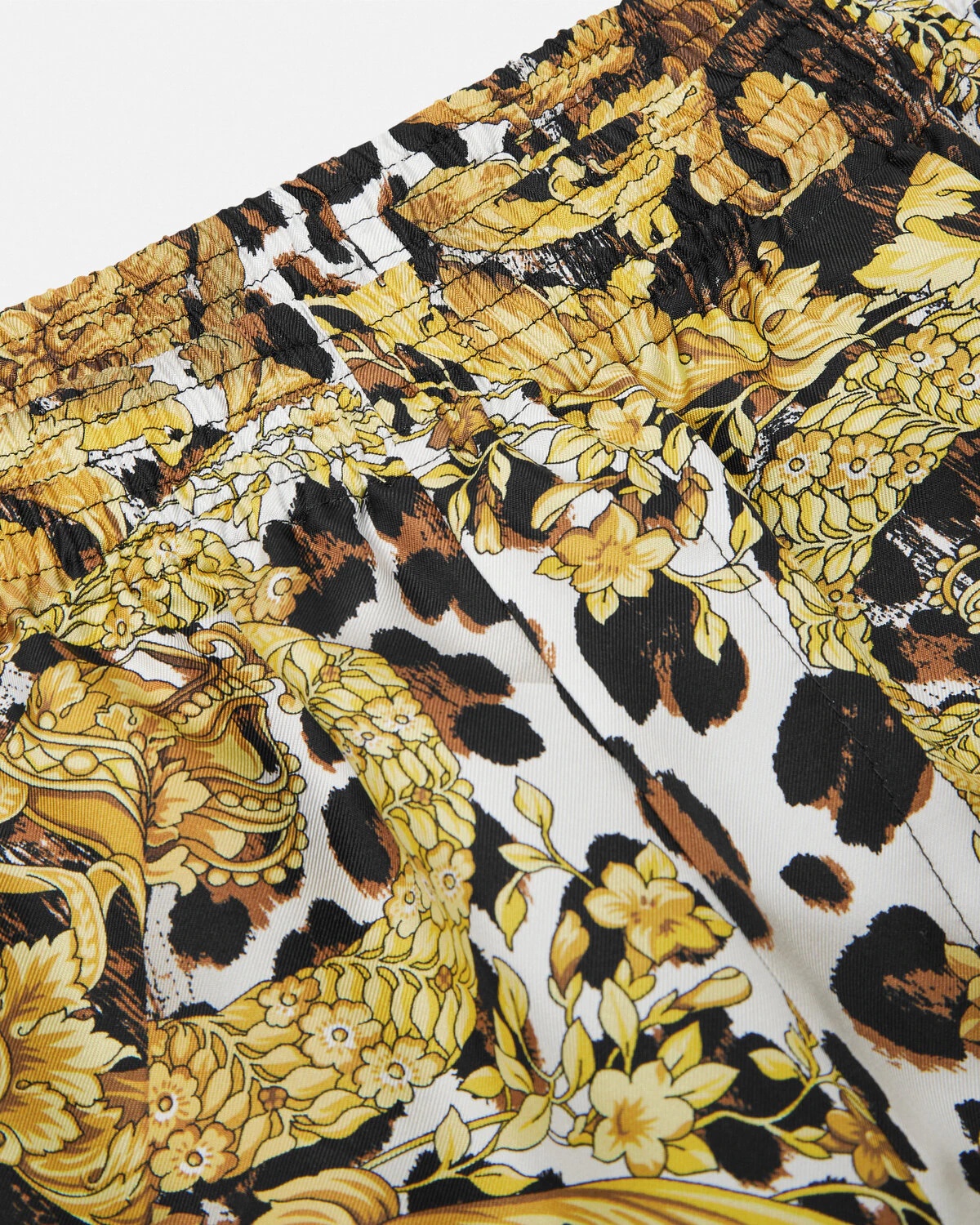 Wild Barocco Illusion Silk Shorts - 2